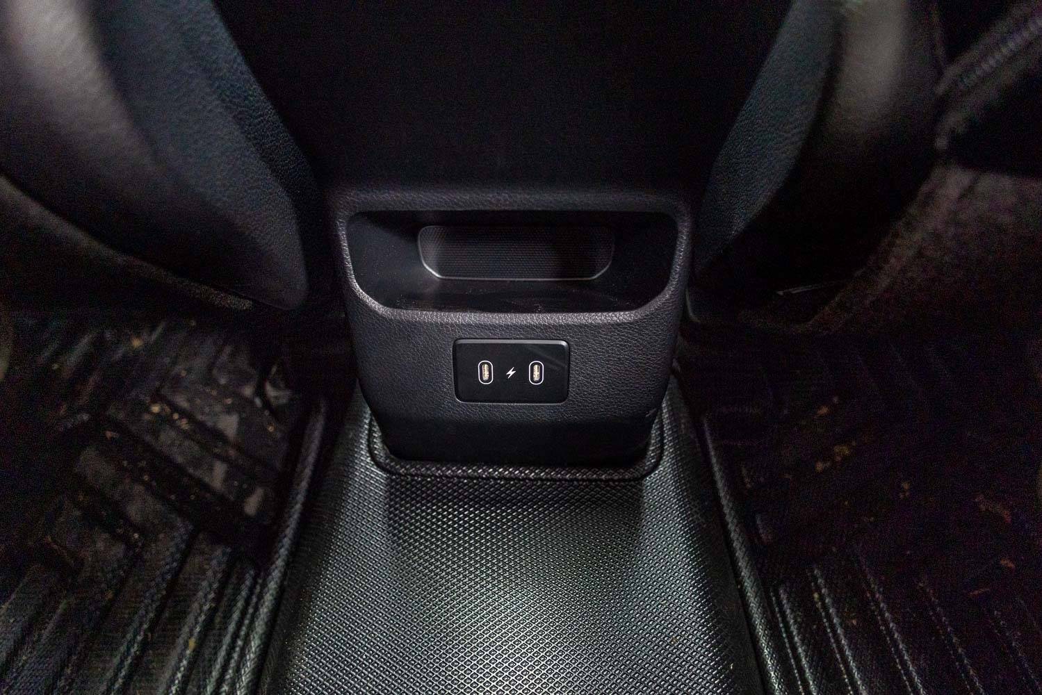 Kia Sonet Rear Charging Ports