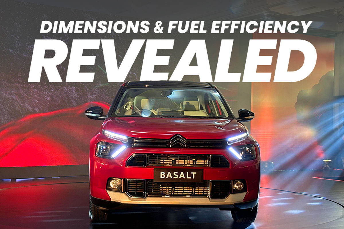 Citroen Basalt Dimensions and Fuel Efficiency Revealed