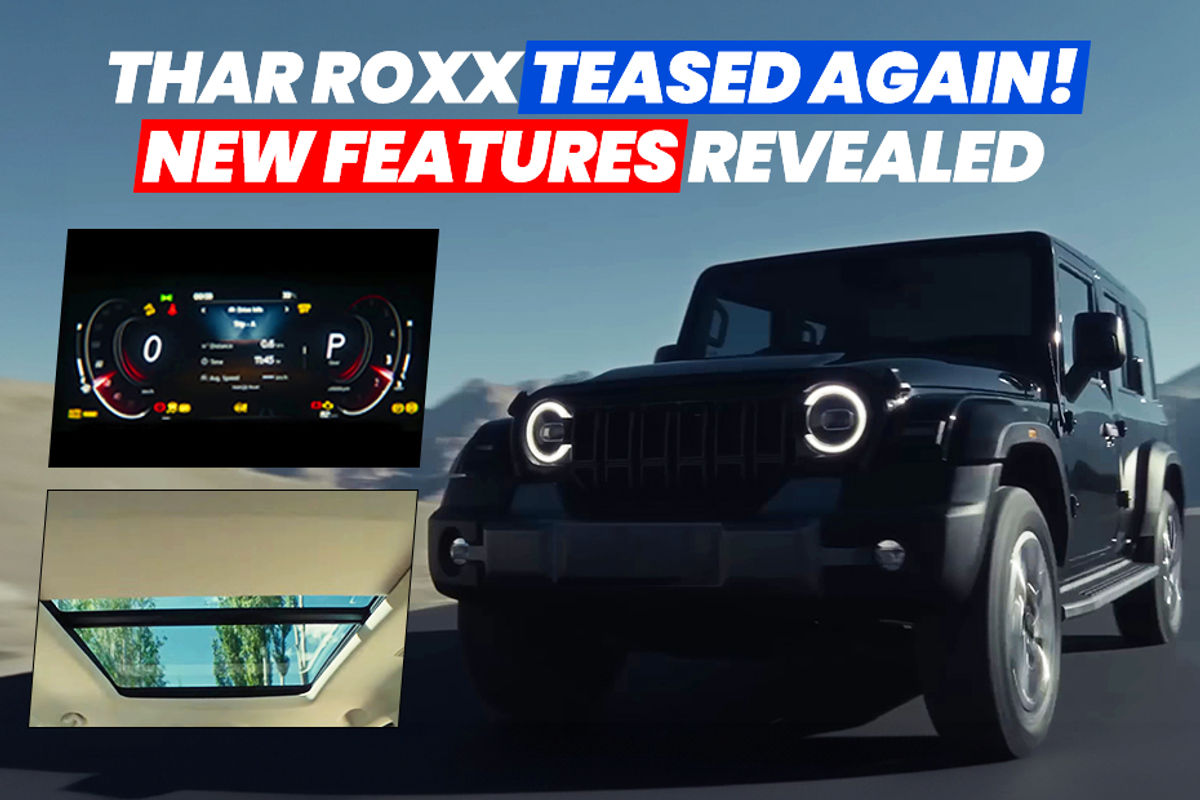 Mahindra Thar Roxx's Interior Teased