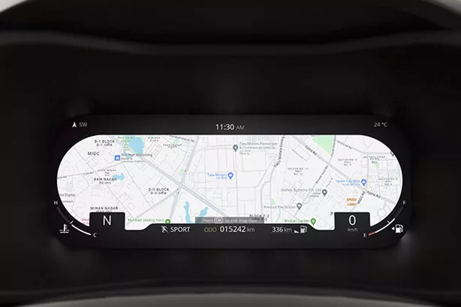 Tata Curvv digital driver display Tata Curvv digital driver display