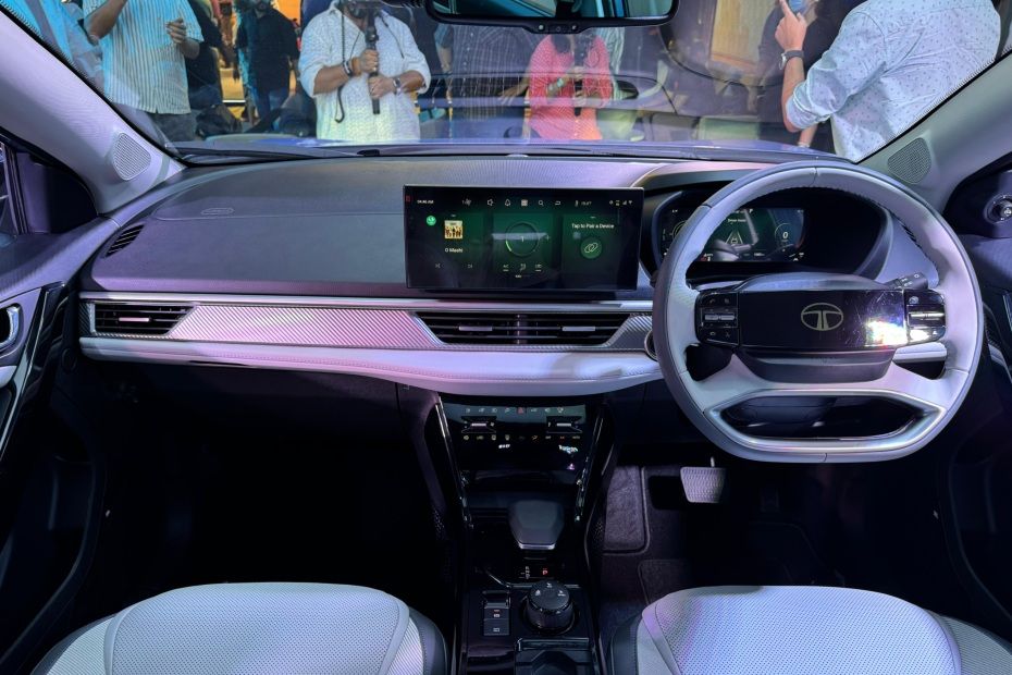 Tata Curvv EV dashboard
