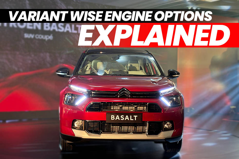 Citroen Basalt variant-wise powertrain options explained