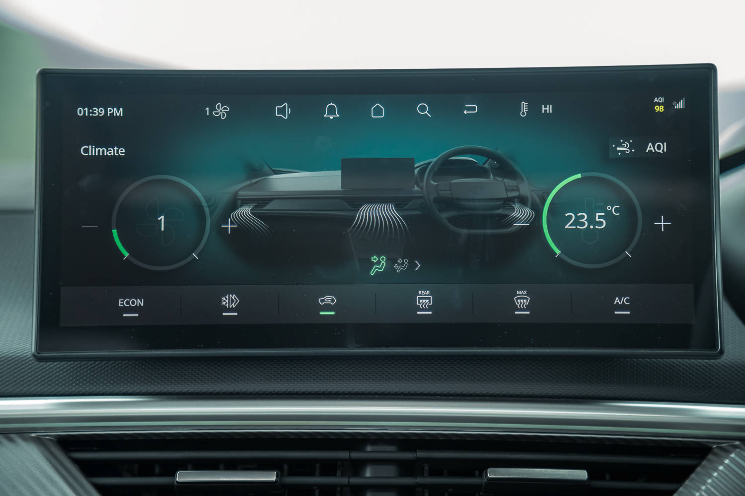 Tata Curvv EV touchscreen