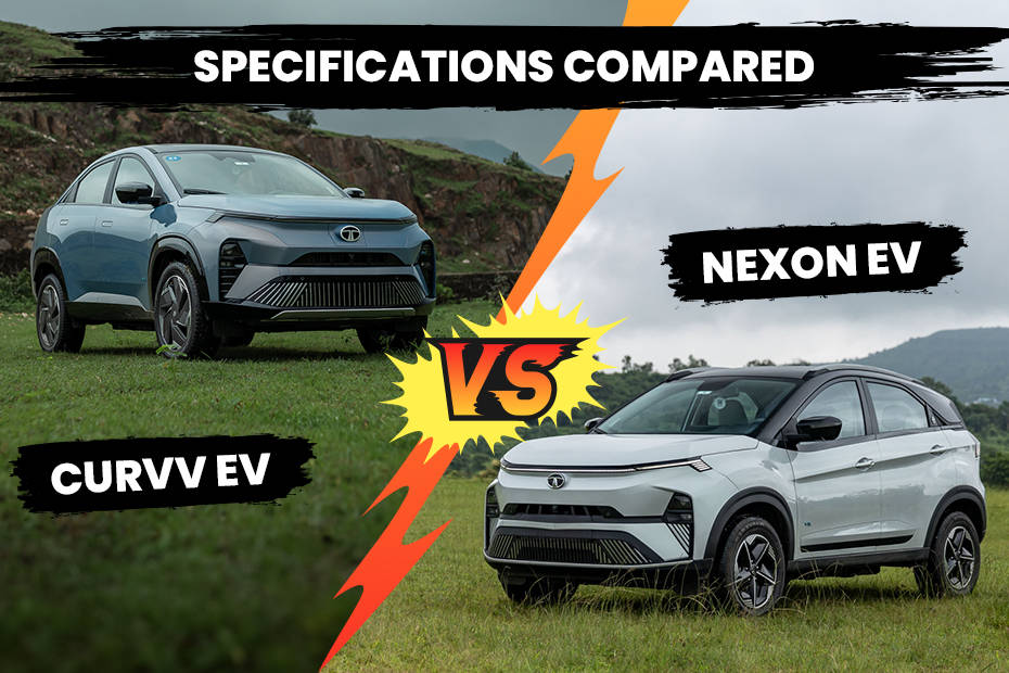 Tata Curvv EV vs Tata Nexon EV: Specifications Compared