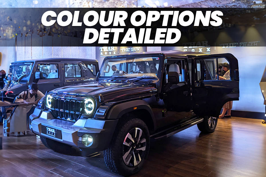 Mahindra Thar Roxx Colour Options Detailed