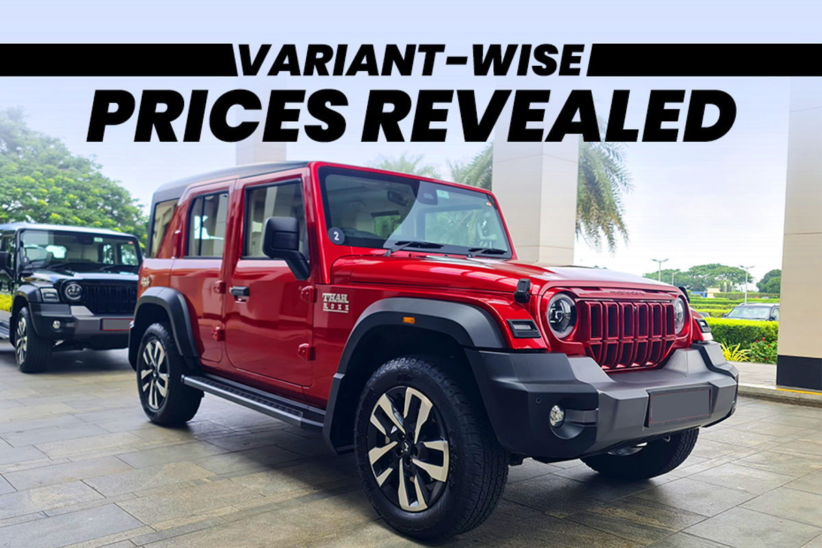 5-door Mahindra Thar Roxx Variant-wise Prices 5-door Mahindra Thar Roxx Variant-wise Prices
