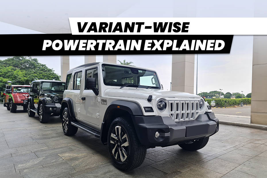 5 Door Mahindra Thar Roxx Variant-wise Powertrain