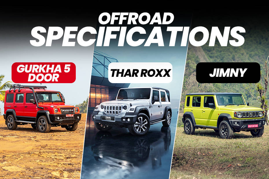 Mahindra Thar Roxx, Force Gurkha 5-door, Maruti Jimny