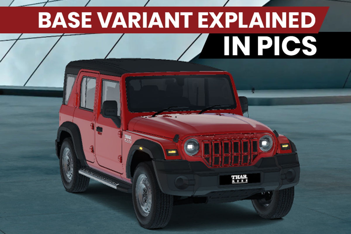 Mahindra Thar Roxx MX1 base variant explained in 10 images