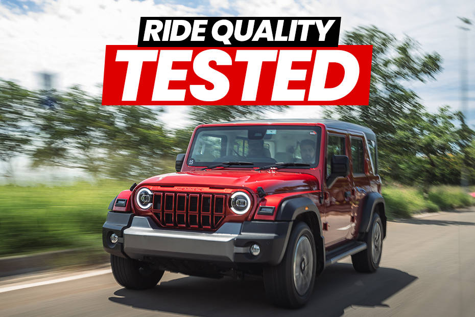 Mahindra Thar Roxx ride quality tested