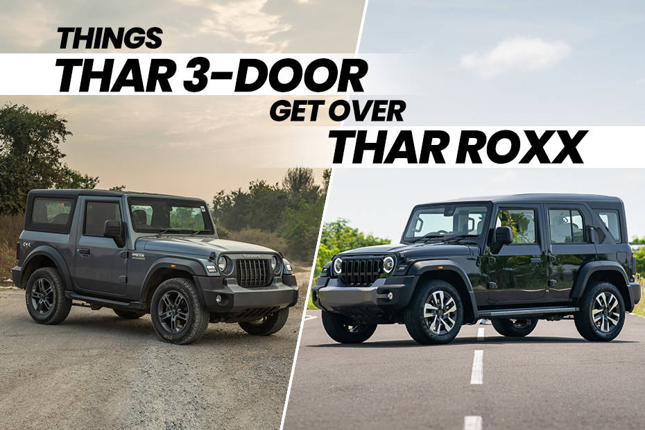 5 Advantages 3 Door Mahindra Thar Has Over The 5 Door Mahindra Thar 