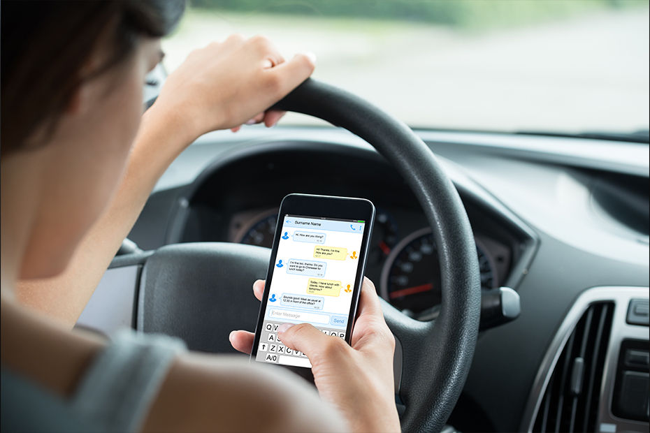 Using mobile while driving