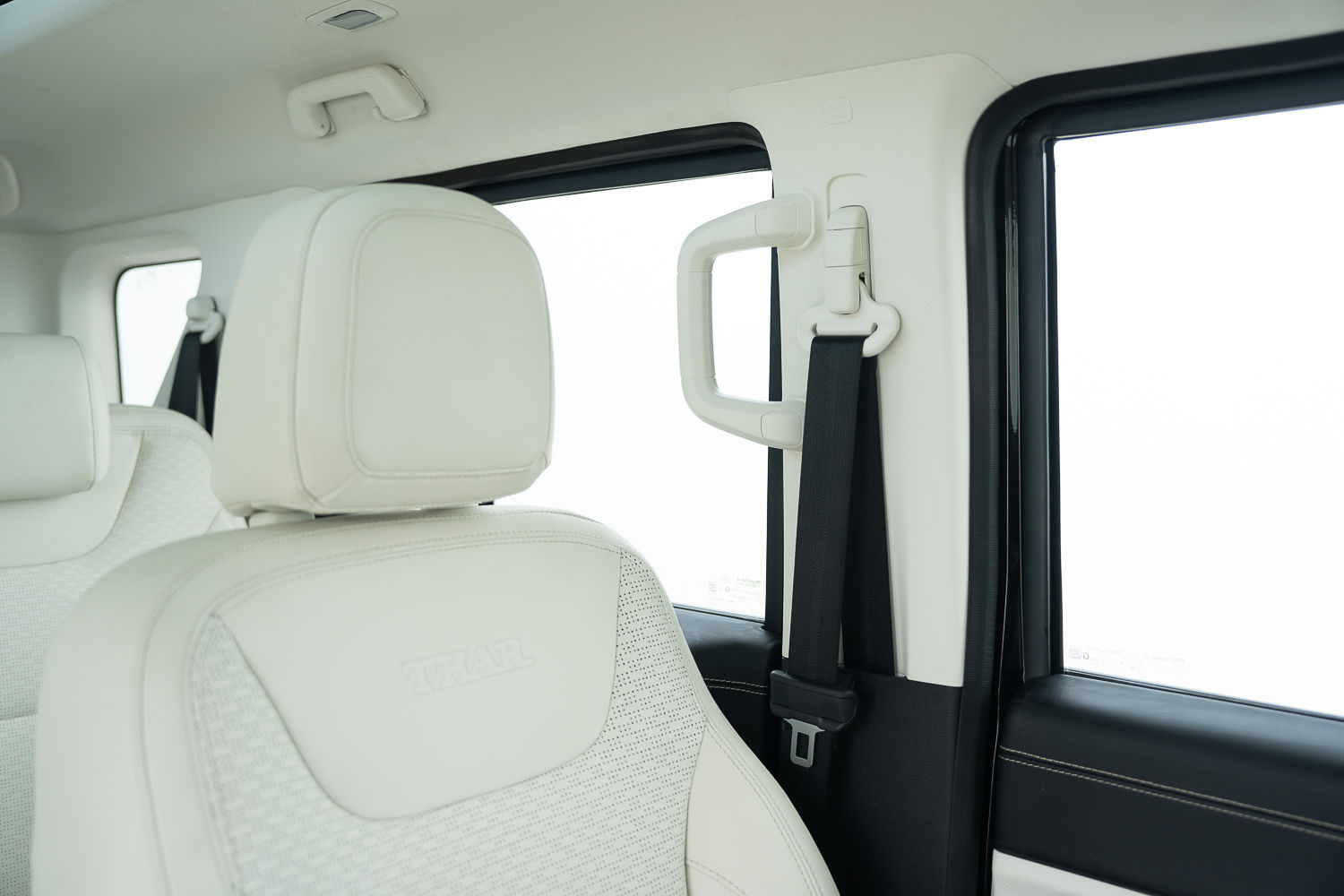 Mahindra Thar Roxx gets a black and white interior colour theme