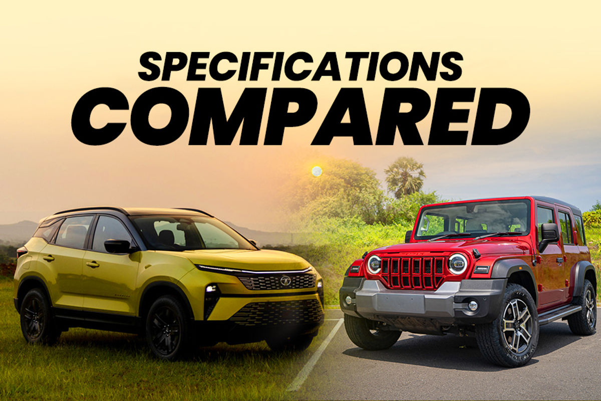 Mahindra Thar Roxx vs Tata Harrier: Specifications Comparison