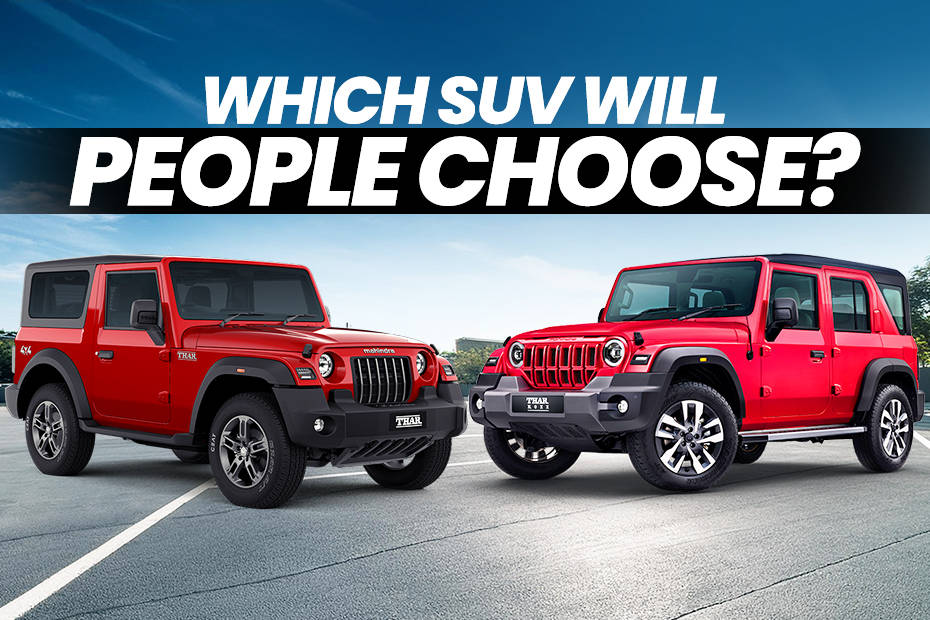 Mahindra Thar Roxx vs Mahindra Thar: Which SUV do people choose