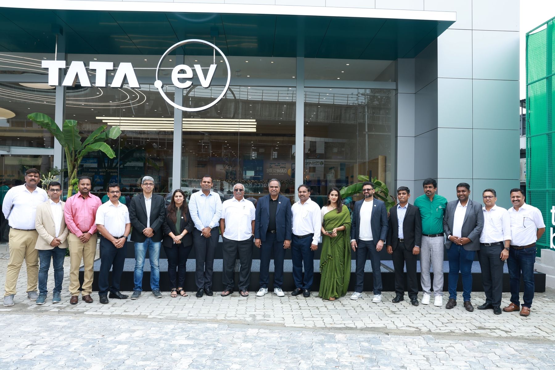 Honourable dignitaries during the new Tata Ev showroom launch in Kochi