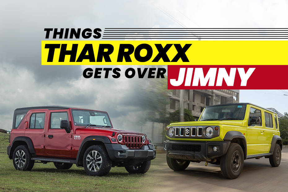 Things Mahindra Thar Roxx gets over Maruti Jimny