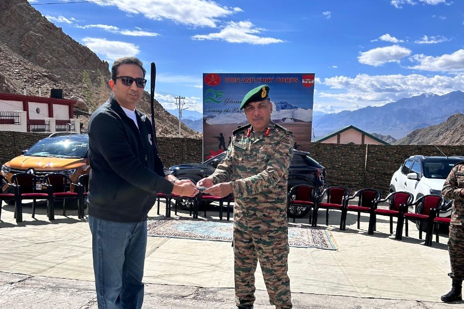 Renaul cars handed over to Indian Army
