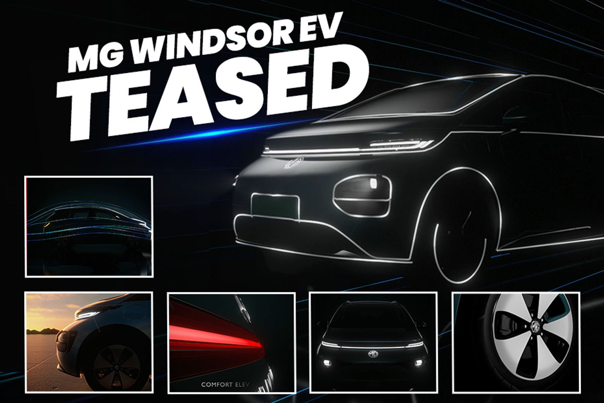 MG Windsor EV exterior teased for the first time MG Windsor EV exterior teased for the first time