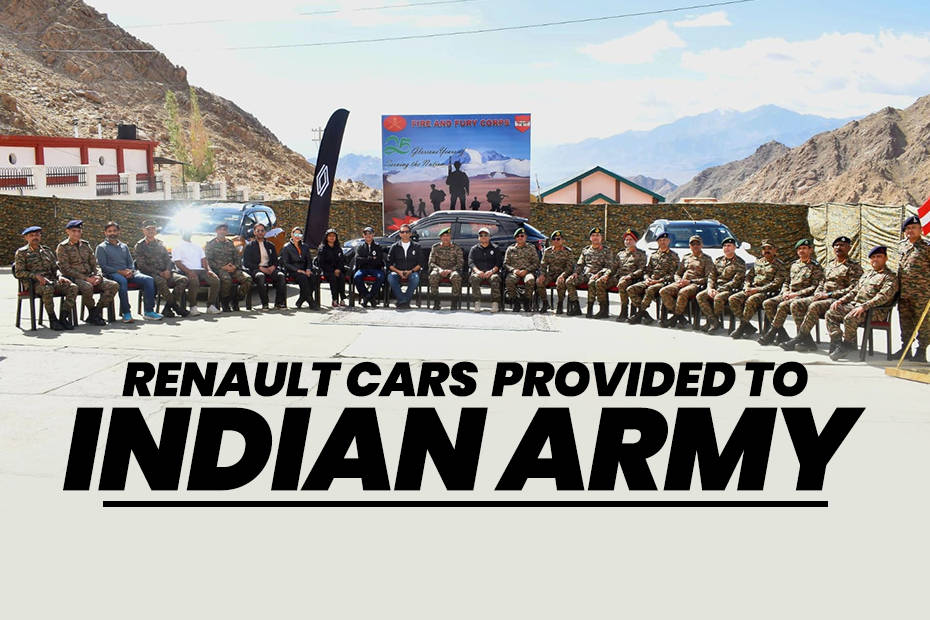 Renault Kwid, Kiger and Triber gifted to 14 Corps of Indian Army