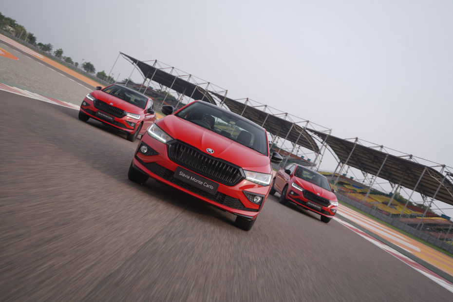 Skoda Slavia Monte Carlos at Buddh International Circuit Skoda Slavia Monte Carlos at Buddh International Circuit