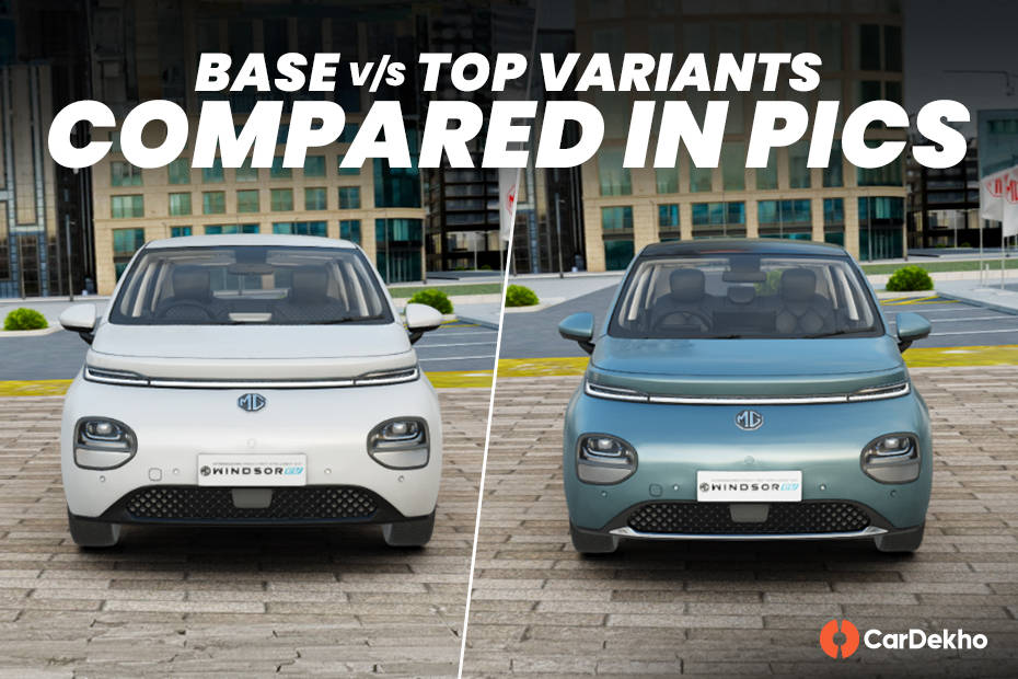 MG Windsor EV: base vs top variant compared in images