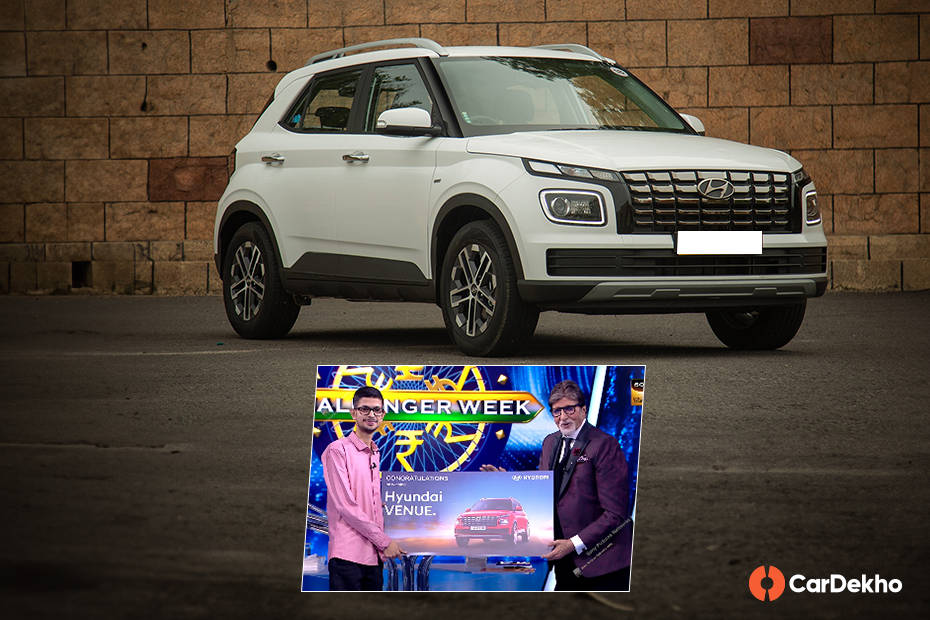 Hyundai Venue awarded to KBC winner