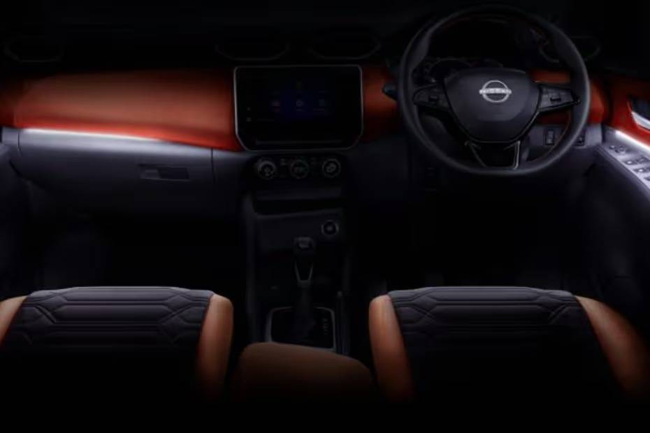 Teaser for the interior of the Nissan Magnite facelift