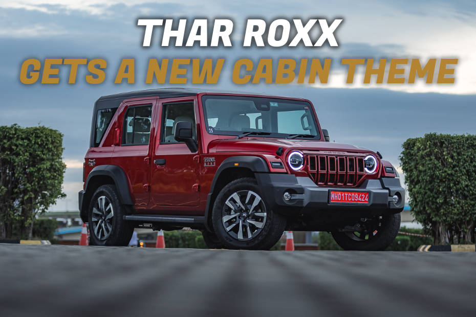 Mahindra Thar Roxx Gets A New Mocha Brown Cabin Theme