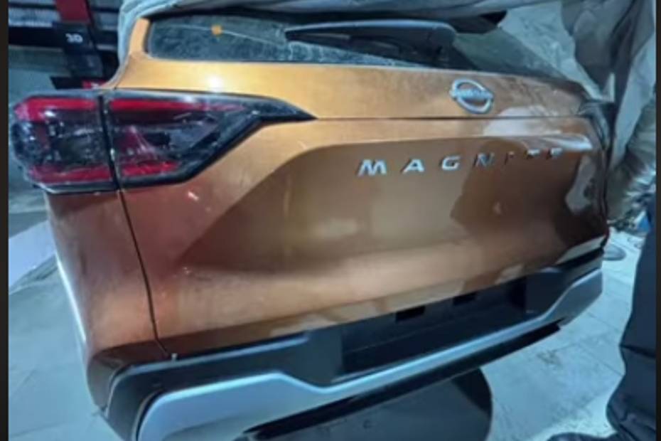 Image of the rear of the 2024 Nissan Magnite leaked