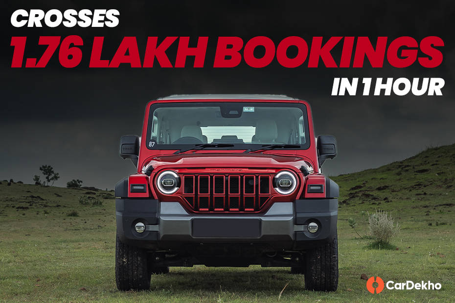 Mahindra Thar Roxx bookings milestone