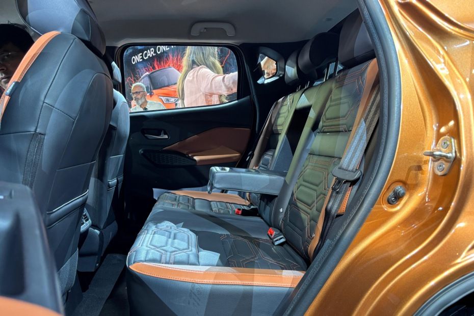 Nissan Magnite facelift rear seats