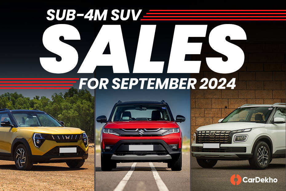 Sub-4m SUV sales for September 2024