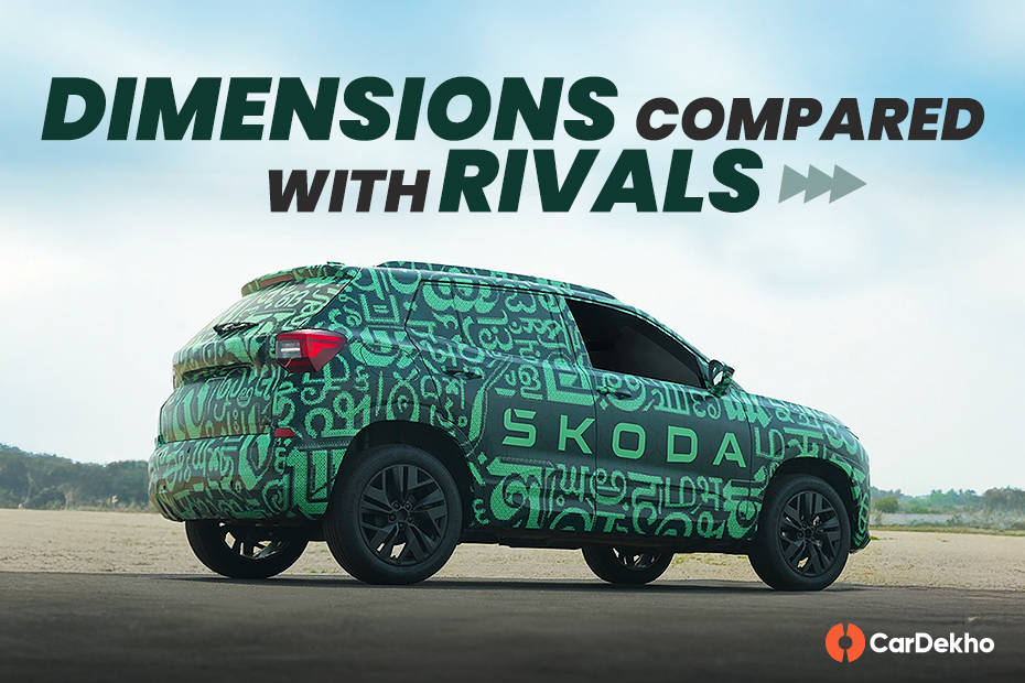 Skoda Kylaq dimensions compared with rivals