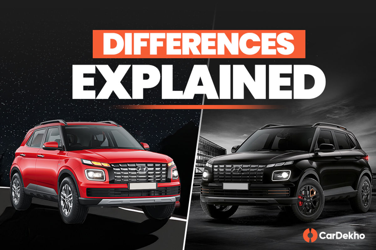 Hyundai Venue vs Hyundai Venue Knight Edition Hyundai Venue vs Hyundai Venue Knight Edition