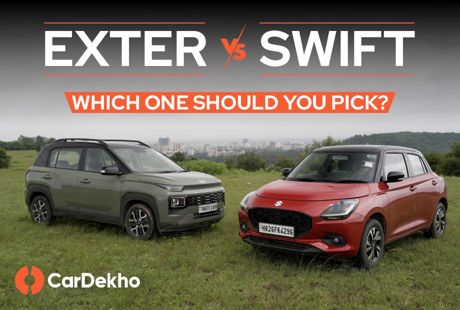 Hyundai Exter vs Maruti Swift: Space & Practicality Comparison