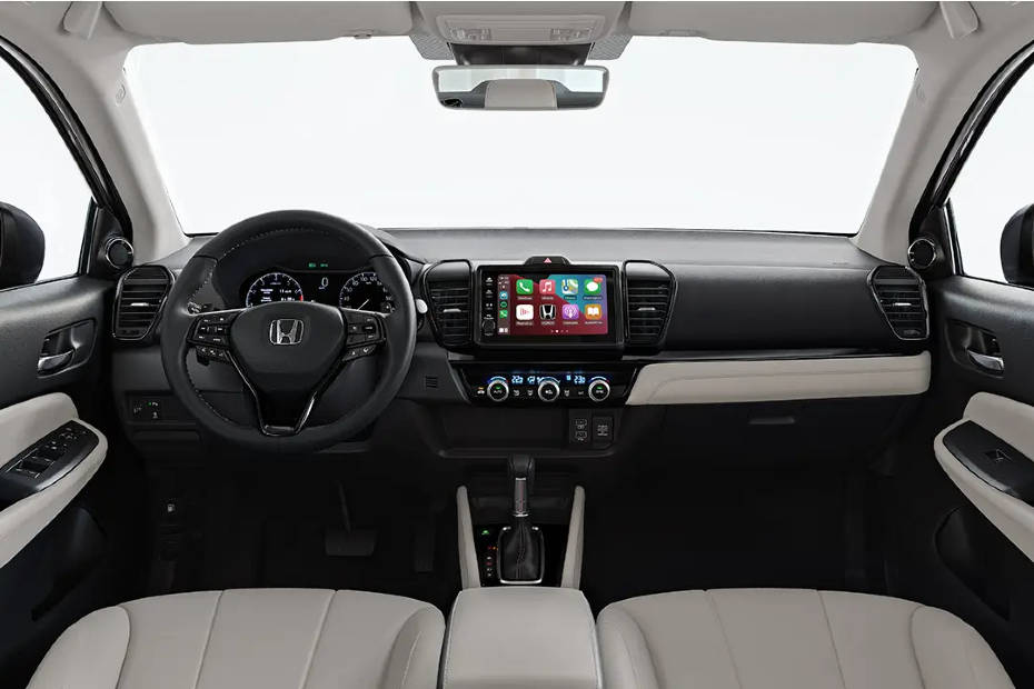 Brazilian-spec Honda City 2025 has a dual-tone white and black cabin theme