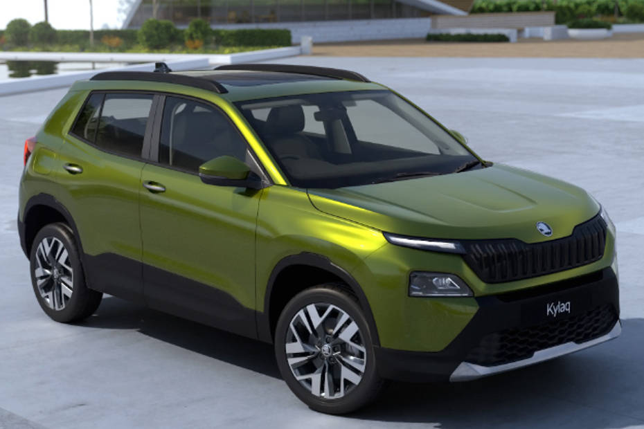 Skoda Kylaq Olive Gold colour