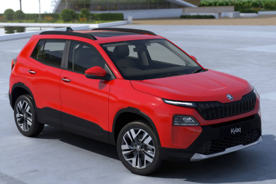 Skoda Kylaq Tornado Red colour