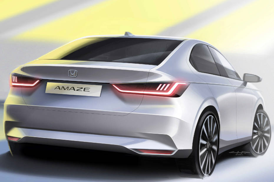 2024 Honda Amaze exterior design sketch