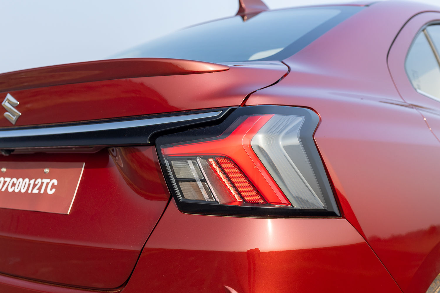 New Maruti Dzire tail lights