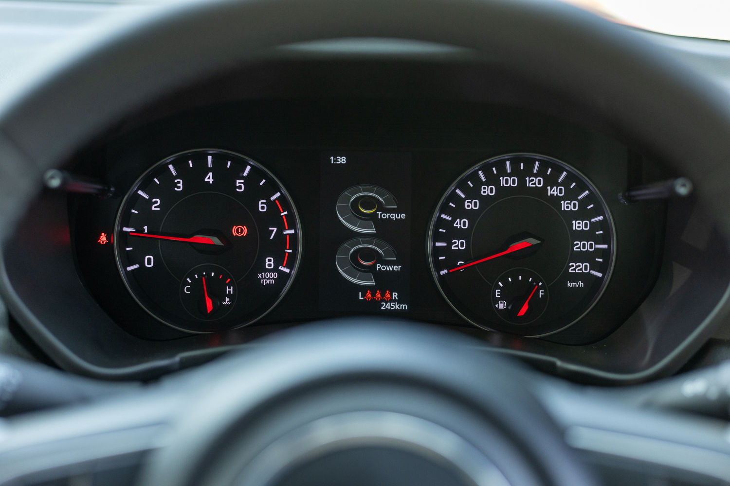 New Maruti Dzire analogue instrument cluster with coloured MID