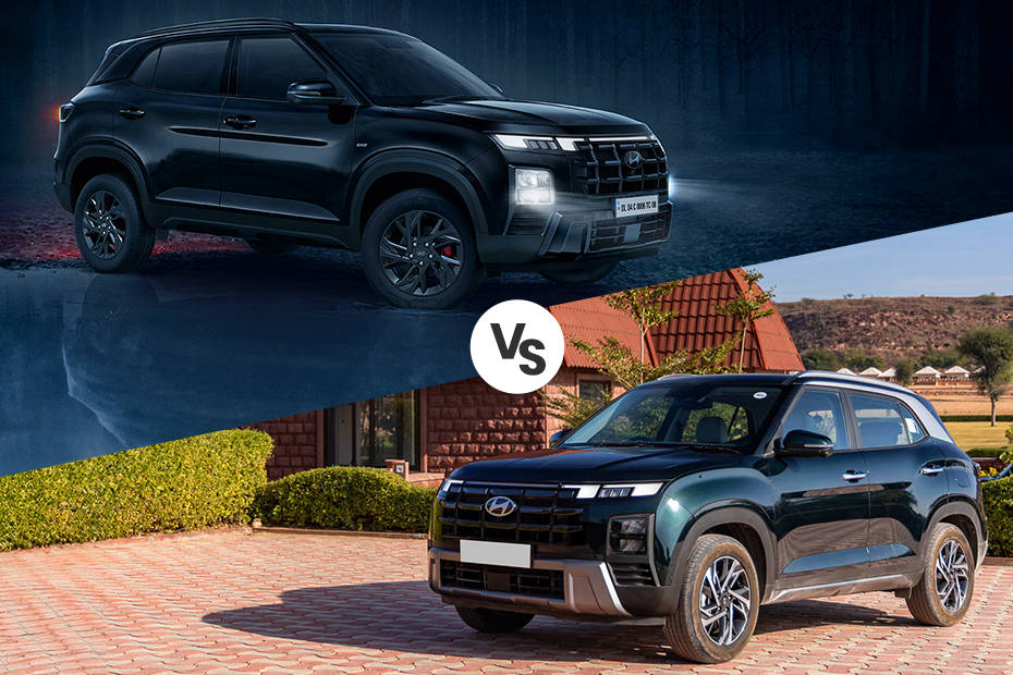 Hyundai Creta vs Hyundai Creta Knight Edition