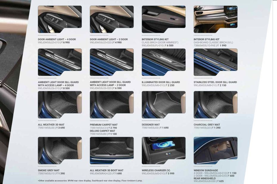 2024 Maruti Dzire Exterior And Interior Accessories Detailed With ...