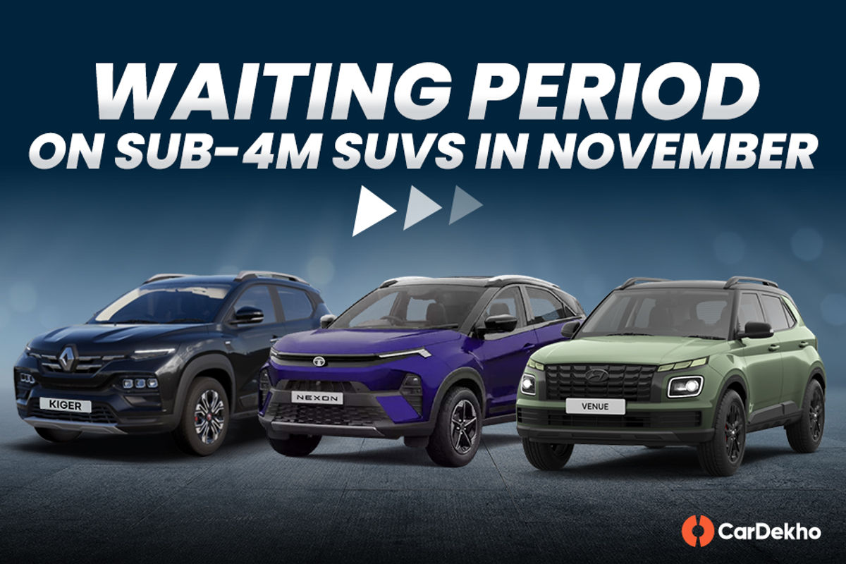 Waiting period on sub-4m SUVs in November Waiting period on sub-4m SUVs in November