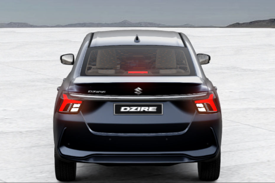 Maruti Dzire VXi variant rear Maruti Dzire VXi variant rear