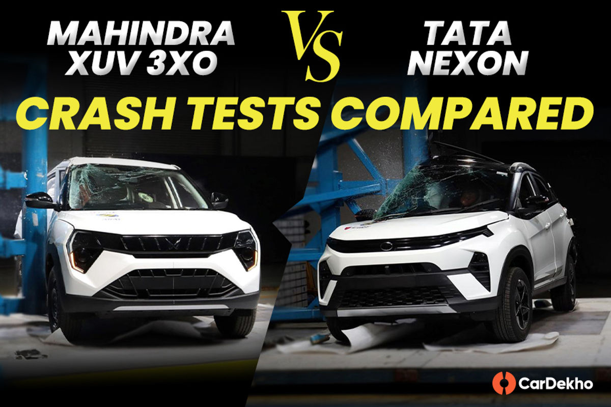 Mahindra XUV 3XO vs Tata Nexon: Bharat NCAP crash test results and scores compared Mahindra XUV 3XO vs Tata Nexon: Bharat NCAP crash test results and scores compared