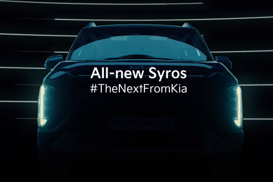 Kia Syros Teased Again, Panoramic Sunroof Confirmed