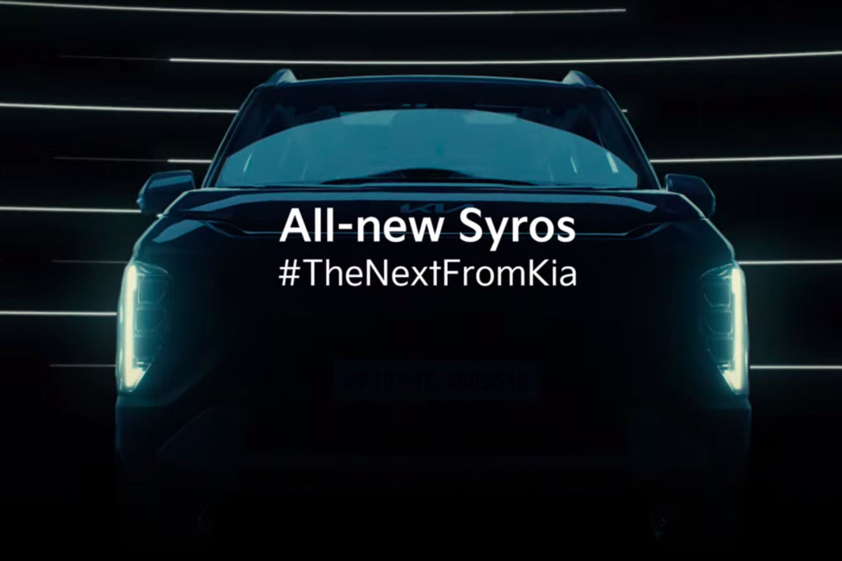 Kia Syros Teased Again, Panoramic Sunroof Confirmed