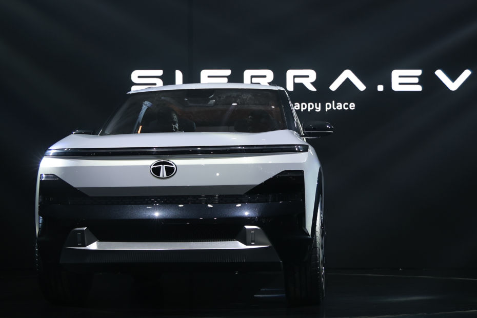 Tata Sierra EV front Tata Sierra EV front
